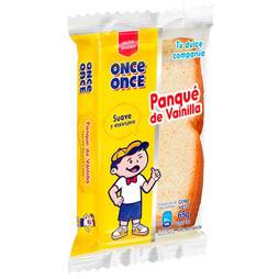 Ponque de vainilla once once