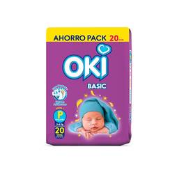 Pañal oki basic talla p x20und
