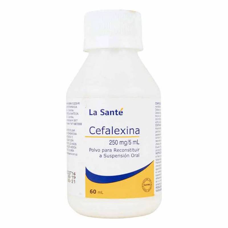 Cefalexina 250mg/5ml x 60ml la sante
