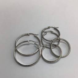 Argollas plateadas