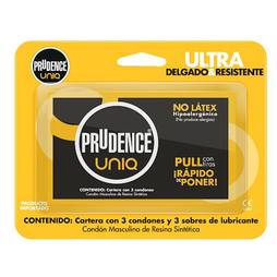Prudence preservativo uniq x3