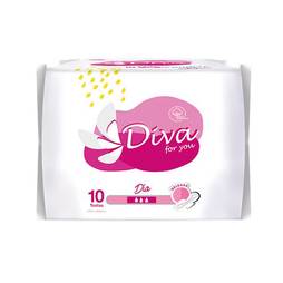 Toallas sanitaria diva ultra delgada dia x 10unid