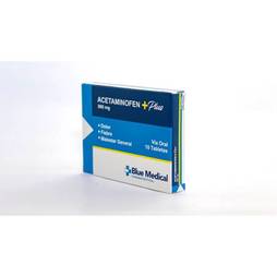 Acetaminofen plus 800 mg x 10 tab blue medical