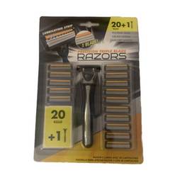 Afeitadora triple hojilla 20+1 cartuchos 