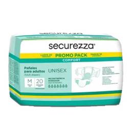 Pañal securezza comfort m ad x20