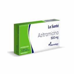 Azitromicina tab/rec 500mg x 3 la sante
