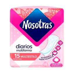 Protector/diario nosotras m/estilo x15