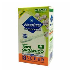 Tampones nosotras super c/aplicadores x 8