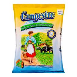 Leche semidescremada 400g campestre 