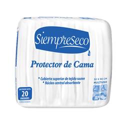 Prot d/cama siempre seco x 20