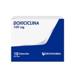 Doxiciclina 100mg x 10cap caja drotafarma