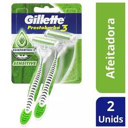 Afeitadora gillette prestobarba 3 sensitive aloe x2und