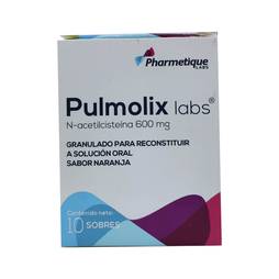Pulmolix 600mg x 1 sobre 1.5g (n-acetilcisteina) pharmetique