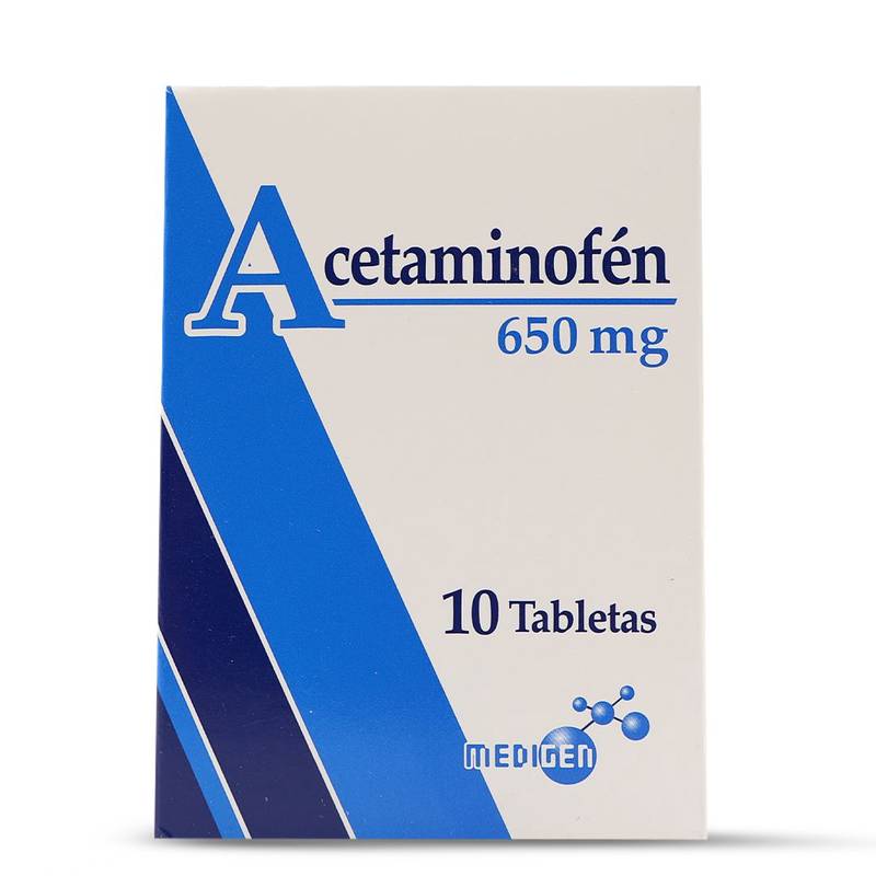 Acetaminofen 650mg x 10tab 3x1 medigen
