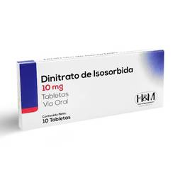Dinitrato de isosorbida 10mg x 10tab h&m
