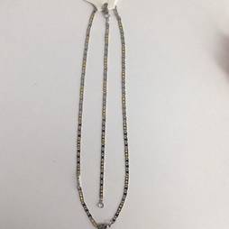 Cadena con pulsera plana p/dama oro chino
