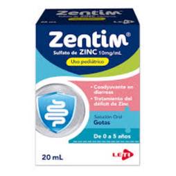 Zentim (sulfato de zinc) sol oral ped 10mg/ml 20ml