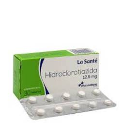 Hidroclorotiazida 12.5mg x 30tab la sante 