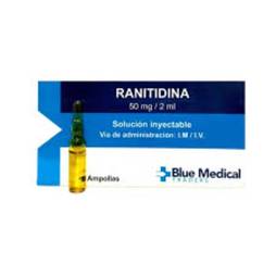 Ranitidina 50mg/2ml x 1amp blue medical