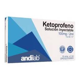 Ketoprofeno amp i.m i.v 100mg / 2ml x 1 andilab